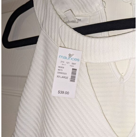 NWT Maurice's white empire waist dress - Picture 3 of 4